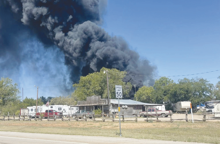Saturday afternoon fire levels multiple structures in Moran