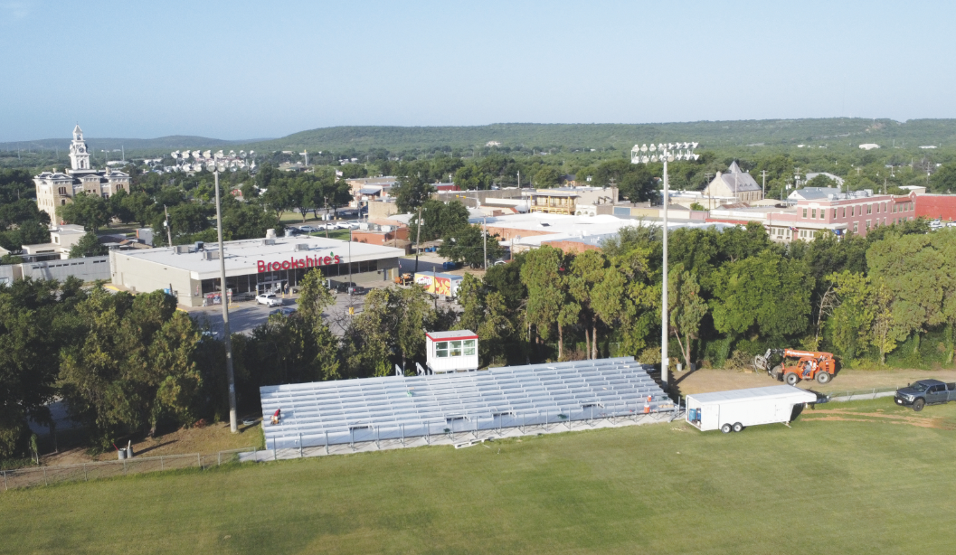 New Faith Field Bleachers Ready For Fall