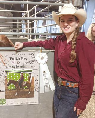 Shackelford County 4-H’er Faith Fry