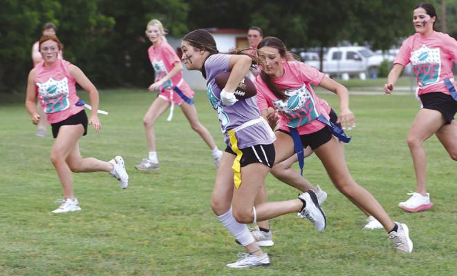 Pink team wins Powder Puff game