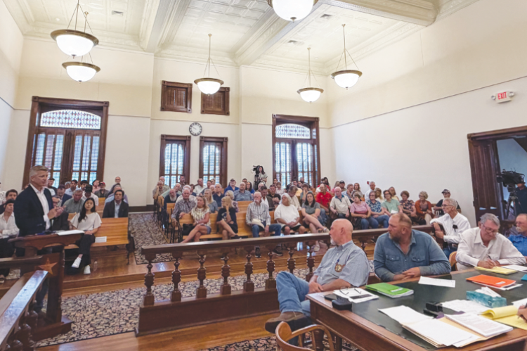 Crowd Packs Court Over Data Center